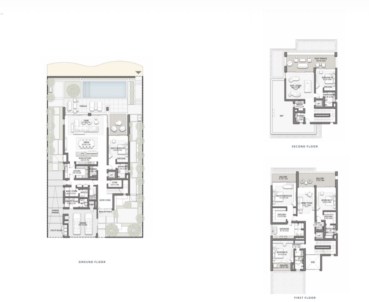 5BR | INDIGO OCEAN BEACH VILLA | PALM JEBEL ALI, FROND E presentation photo 6