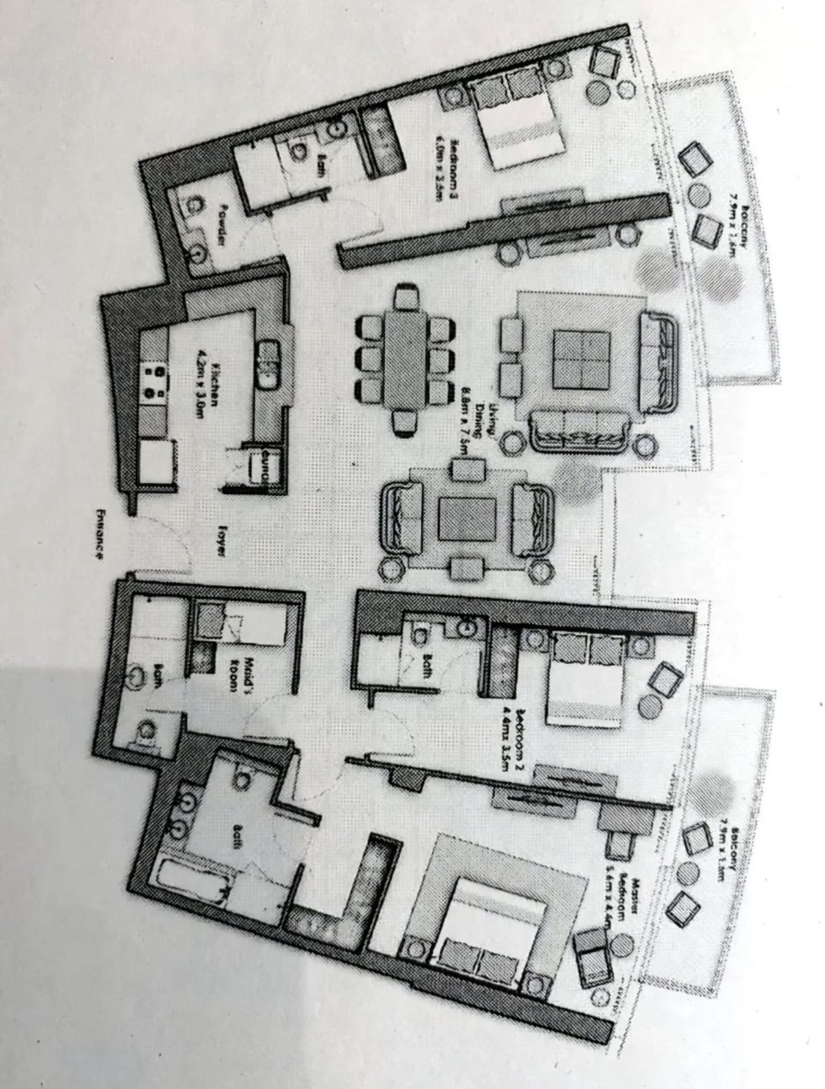 Opera Grand | 3BR + Maid Sky Collection | Above 50th Floor presentation photo 6