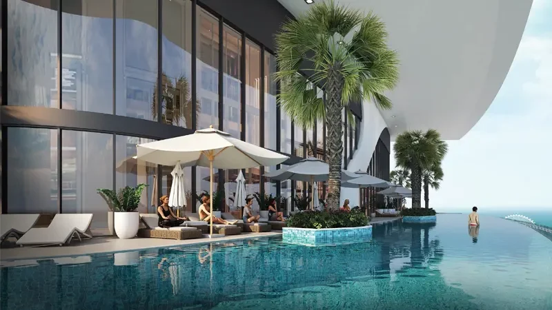 Sobha Seahaven BEACHFRONT | 2 br full sea view | high floor presentation photo 3